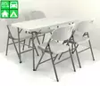 retkeilypöytä 122cm - Terassikalusteet - 6438168084435-r - 4