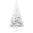 Valkoinen tekokuusi 210 cm jalustalla - Joulukuuset - 8721037153836-r - 1