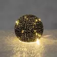 Koristelasipallo 12 cm 10led lämmin valkoinen - Koriste-esineet - 6410416482781-r - 2