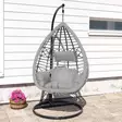 Riipputuoli harmaa harmailla pehmusteilla - Lepotuolit ja riipputuolit - 6438168111919-r - 2
