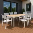 Jatkettava terassipöytä polywood - Terassikalusteet - 6438168118314-r - 5