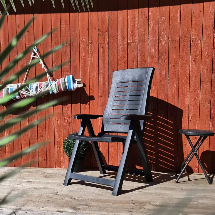 Terassituoli s=C3=A4=C3=A4dett=C3=A4v=C3=A4 5 eri asentoa - Lepotuolit ja riipputuolit - 8009271033009-r - 1