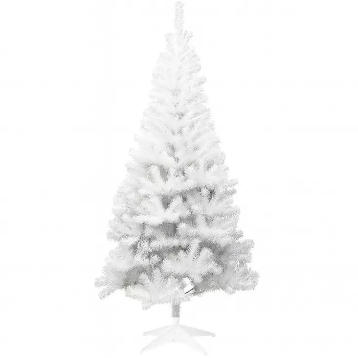 Valkoinen tekokuusi 210 cm jalustalla - Joulukuuset - 8721037153836-r - 1