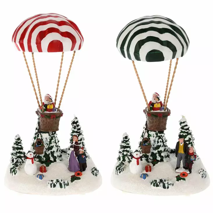 Joulukylä kuumailmapallo - Joulukoristeet - 8720573004046-r - 1