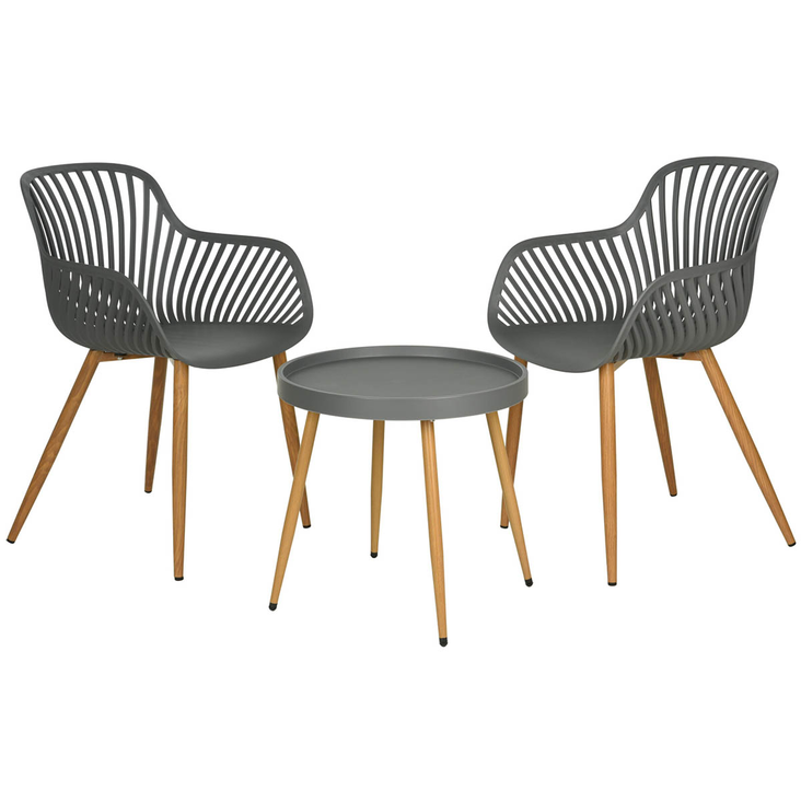 Parvekesetti harmaa - Terassikalusteet - 8721037444231-r - 1